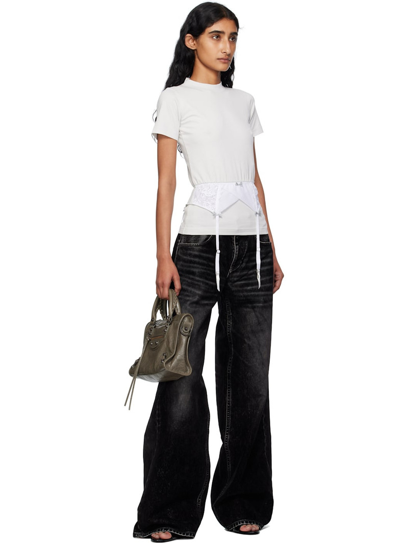 BALENCIAGA Black Wide Leg Baggy Jeans outlook