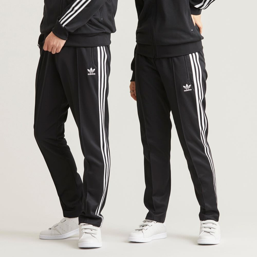 adidas originals Solid Color Stripe Logo Straight Casual Sports Pants/Trousers/Joggers Unisex Black  - 6