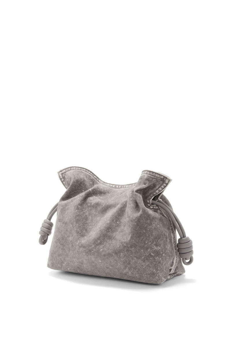 Flamenco clutch in denim 5