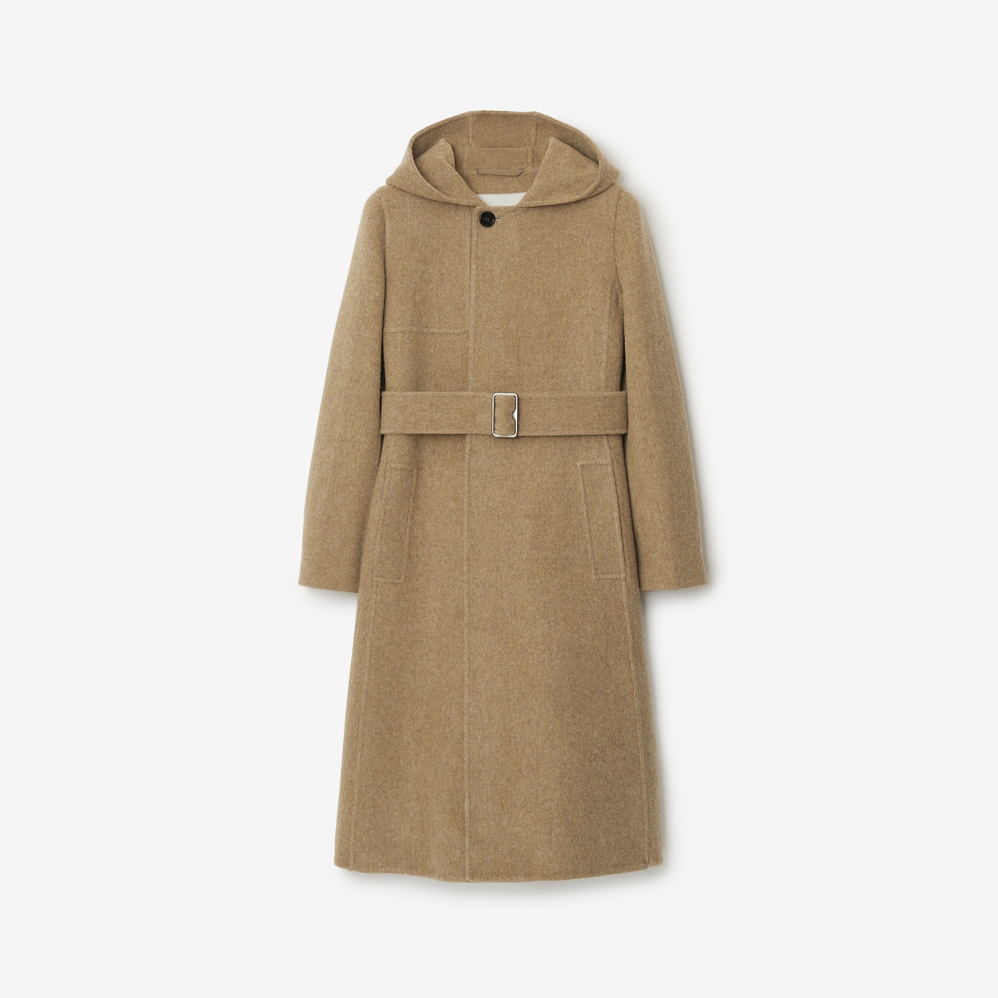 コート Burberry Beige Wool Reversible Coat BURBERRY reversible wool coat with lap Beige Burberry