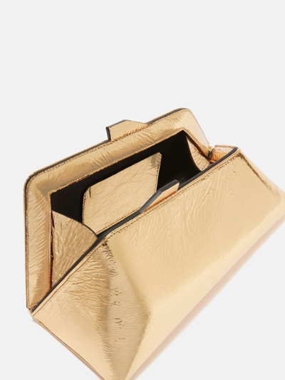 THE ATTICO ''8.30PM'' GOLD OVERSIZED CLUTCH outlook