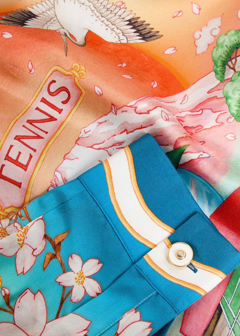 Casablanca Printed Silk-twill Shirt - 5