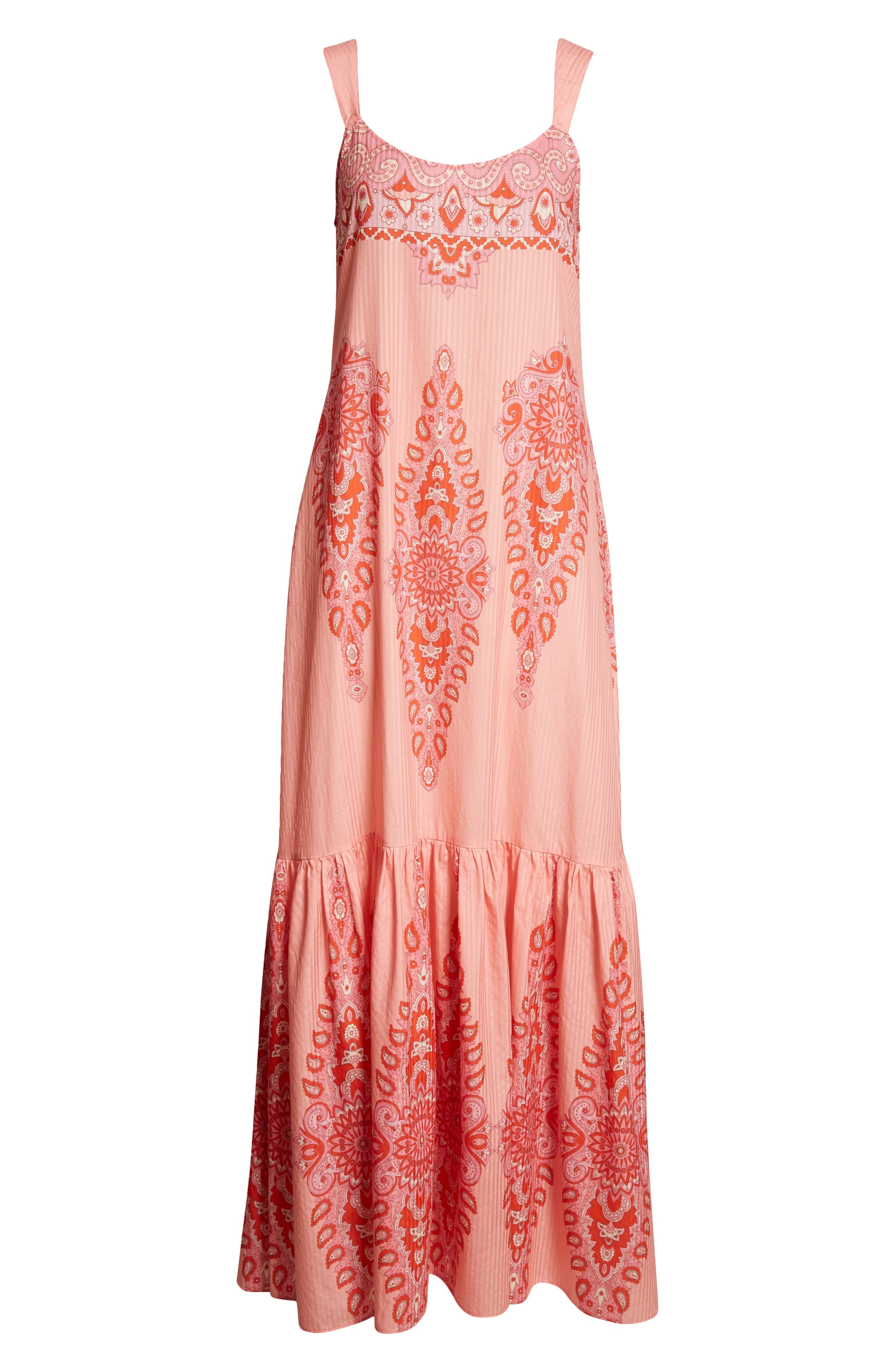 Etro Paisley Cotton & Silk Maxi Dress in Stampa F.do Rosa at Nordstrom - 5