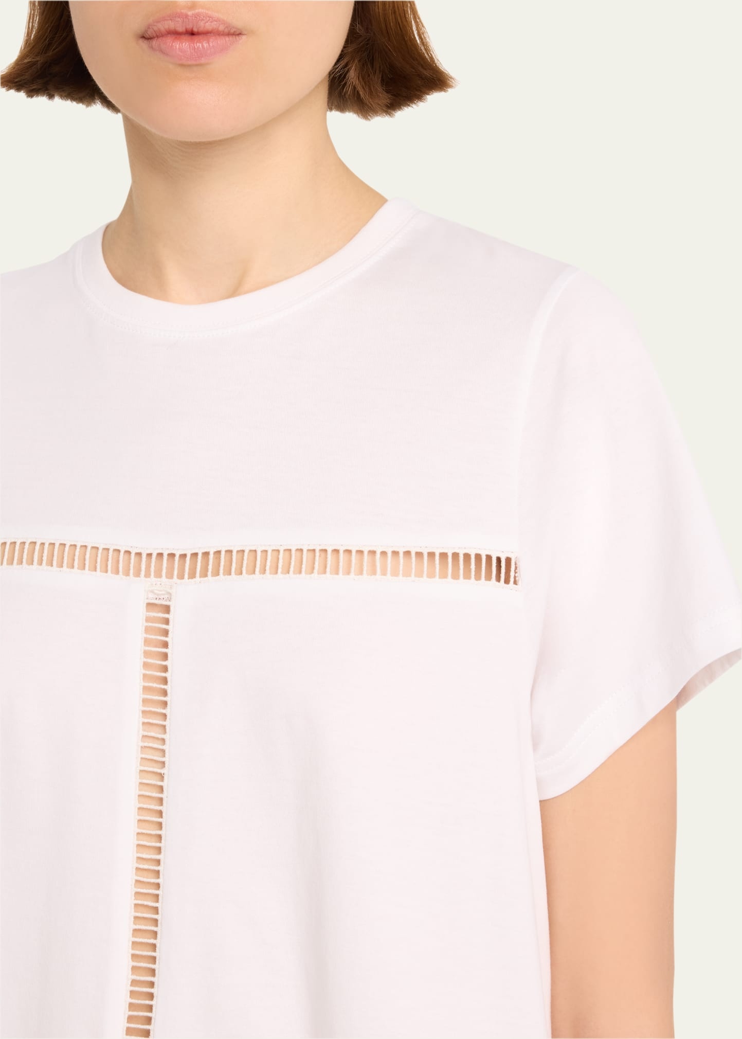 Ladder-Stitched Jersey Top - 5