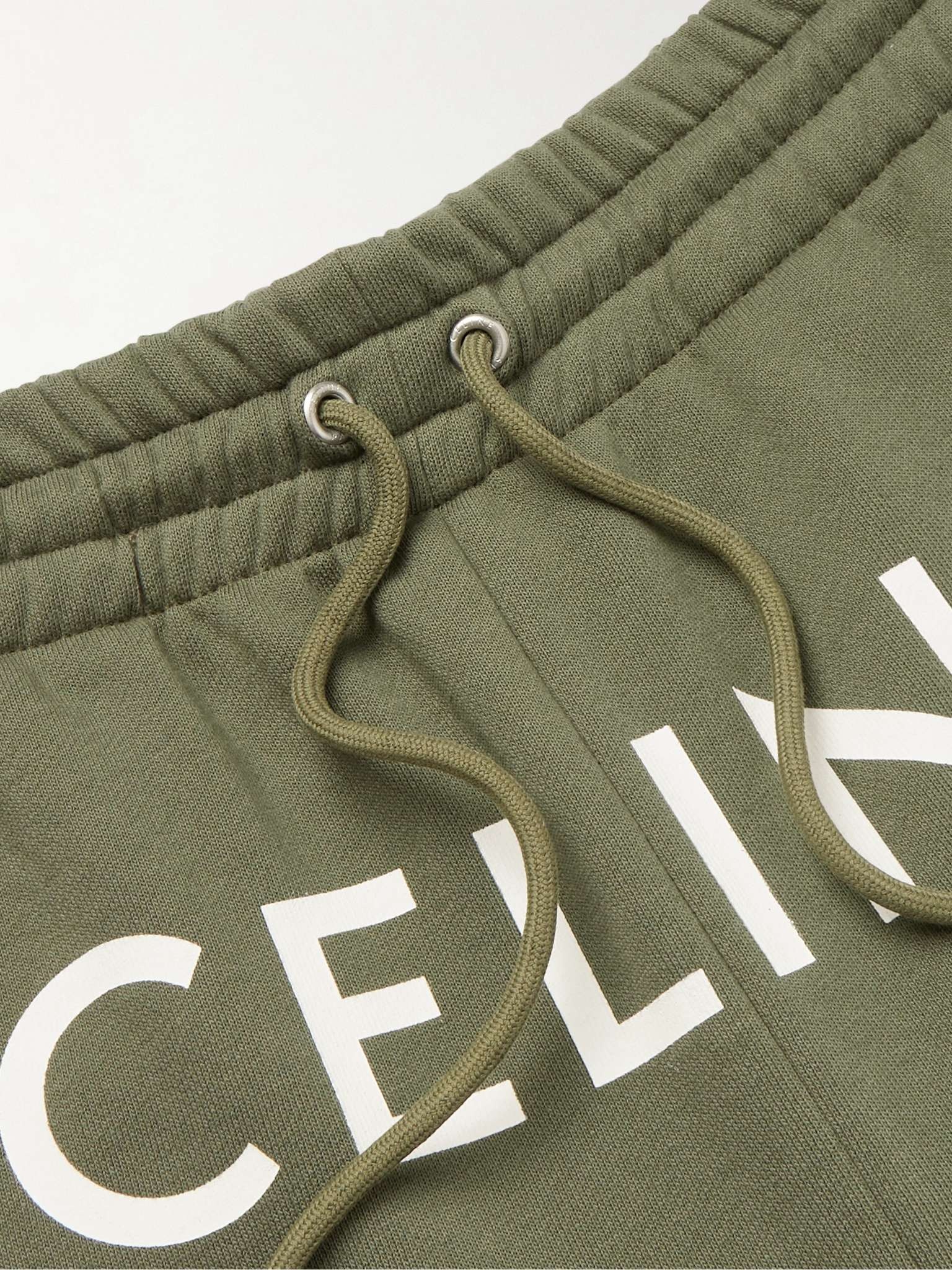 Tapered Logo-Print Cotton-Blend Jersey Sweatpants - 3