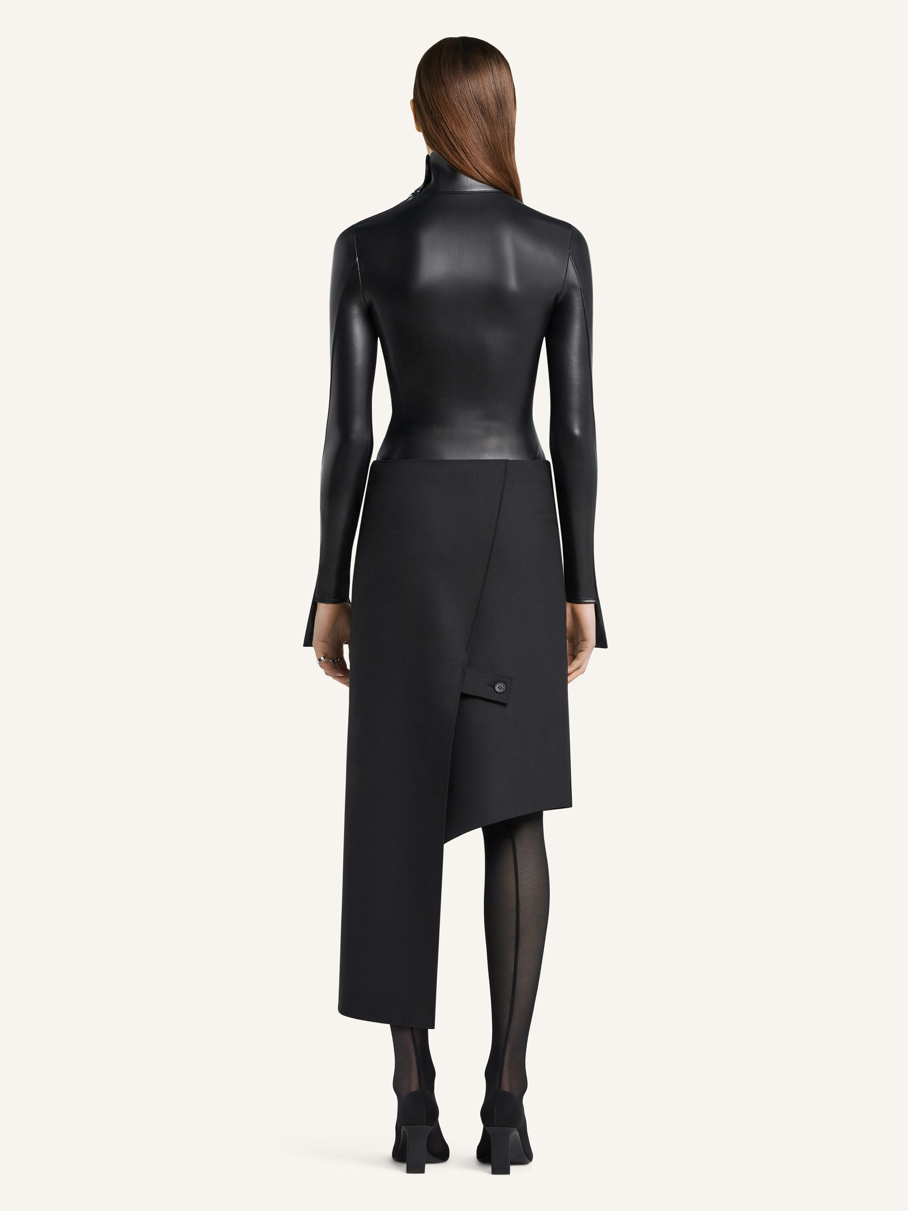 OBLIQUE POLYWOOL SKIRT - 4