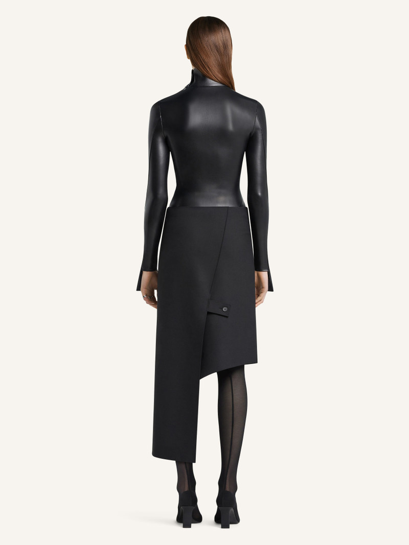 OBLIQUE POLYWOOL SKIRT 4