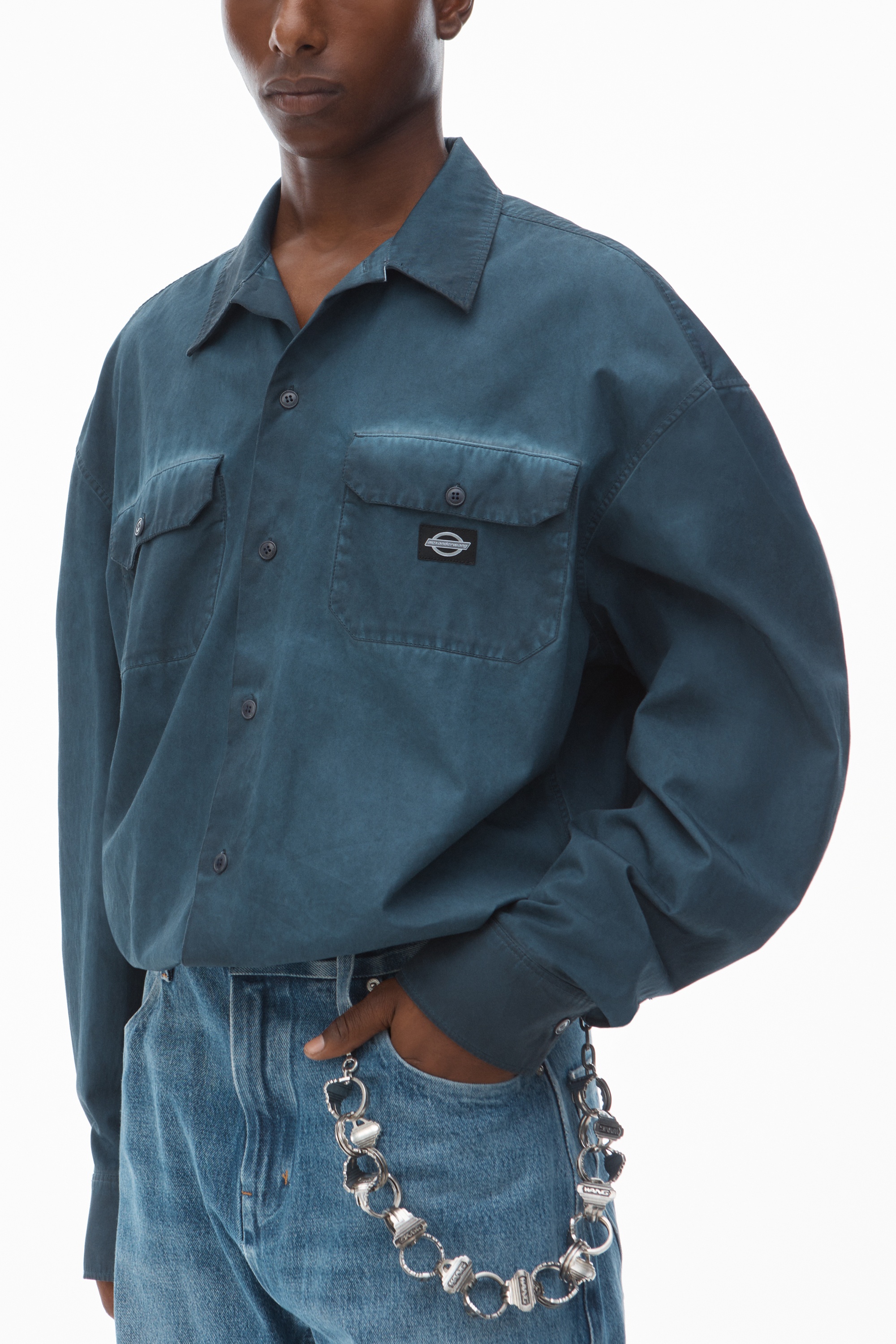 Oversized Workwear Shirt in Cotton - 3