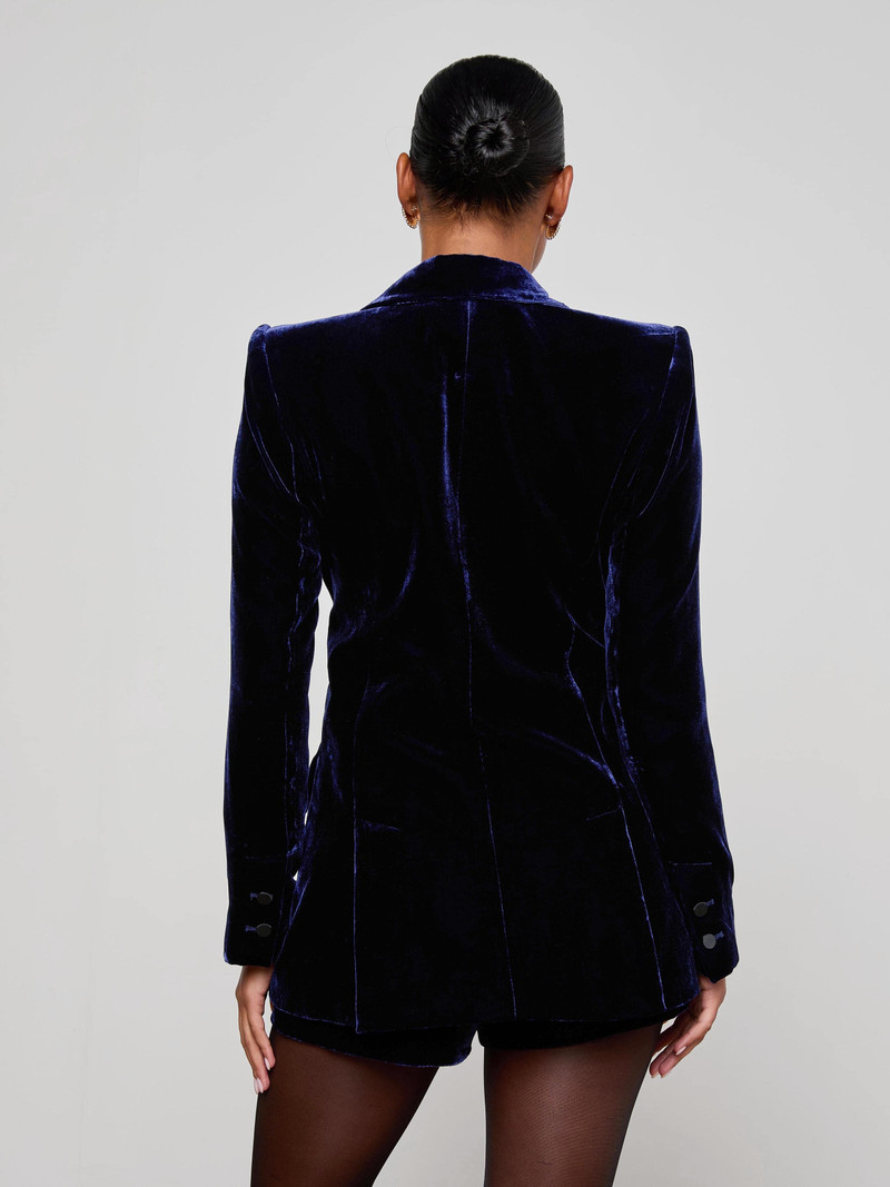 Sheila Velvet Longline Blazer 6