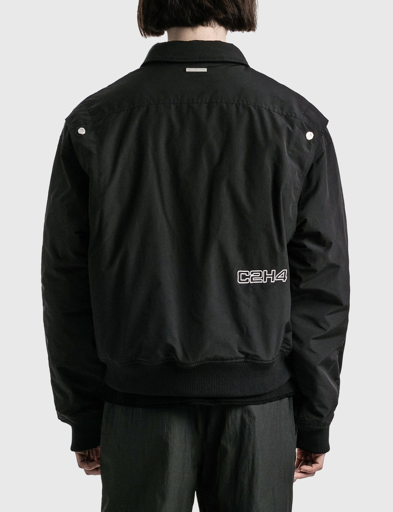 C2H4 STAFF UNIFORM QUILTED INTERVEIN LAYERED BOMBER JACKET outlook