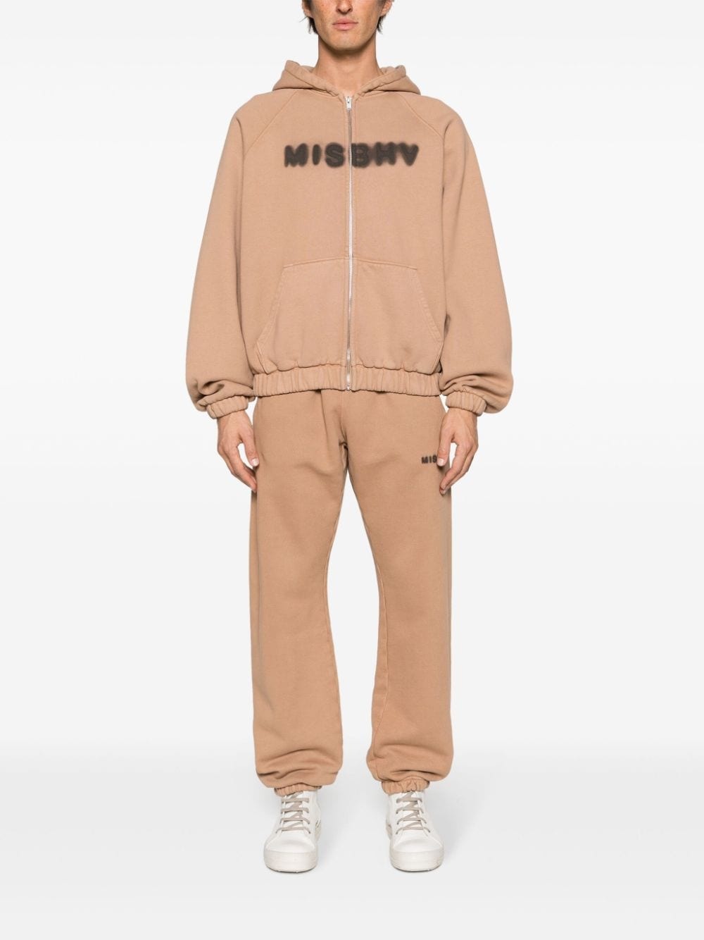 logo-print cotton track pants - 2