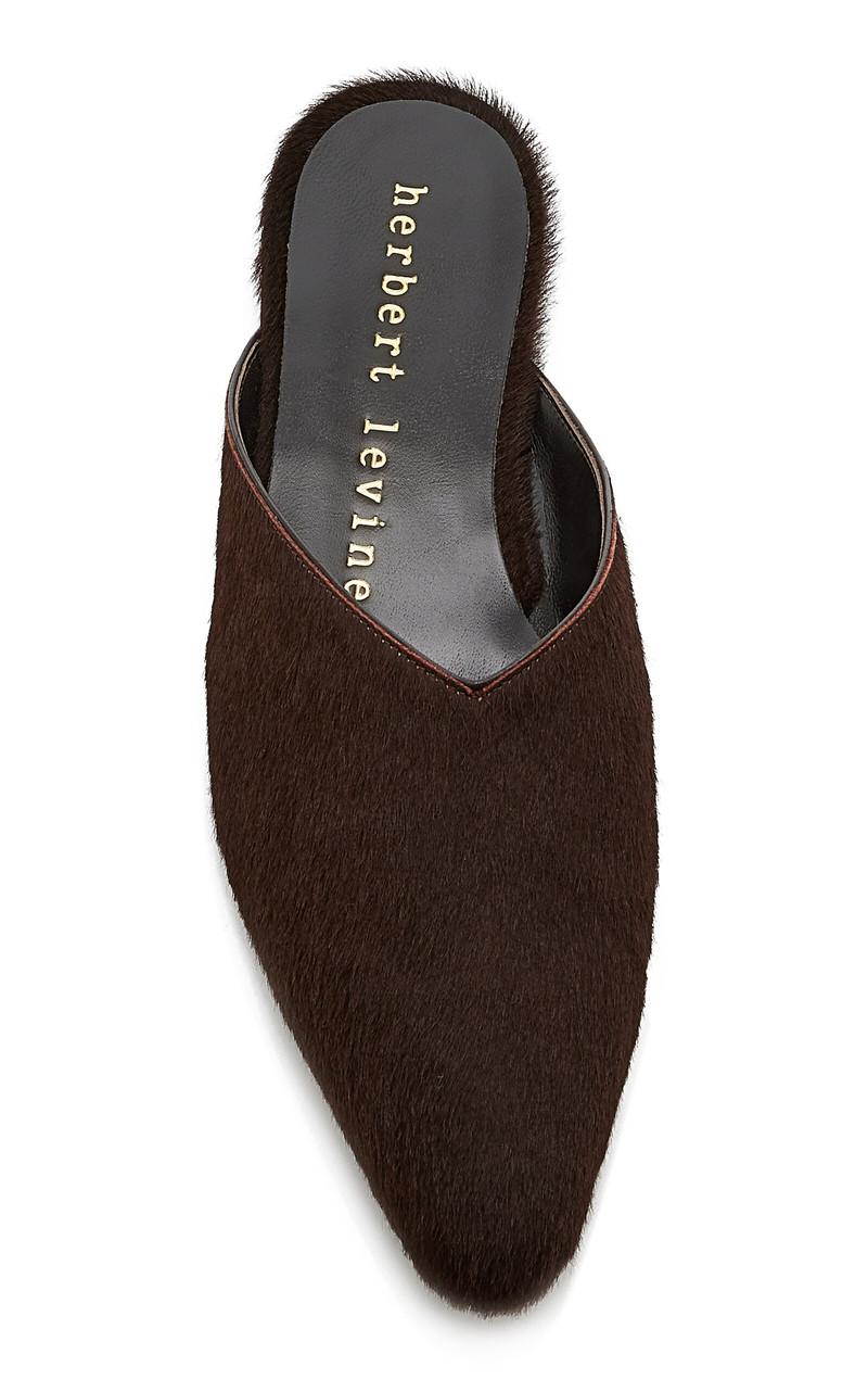 herbert levine Home Body Pony Hair Mules brown outlook