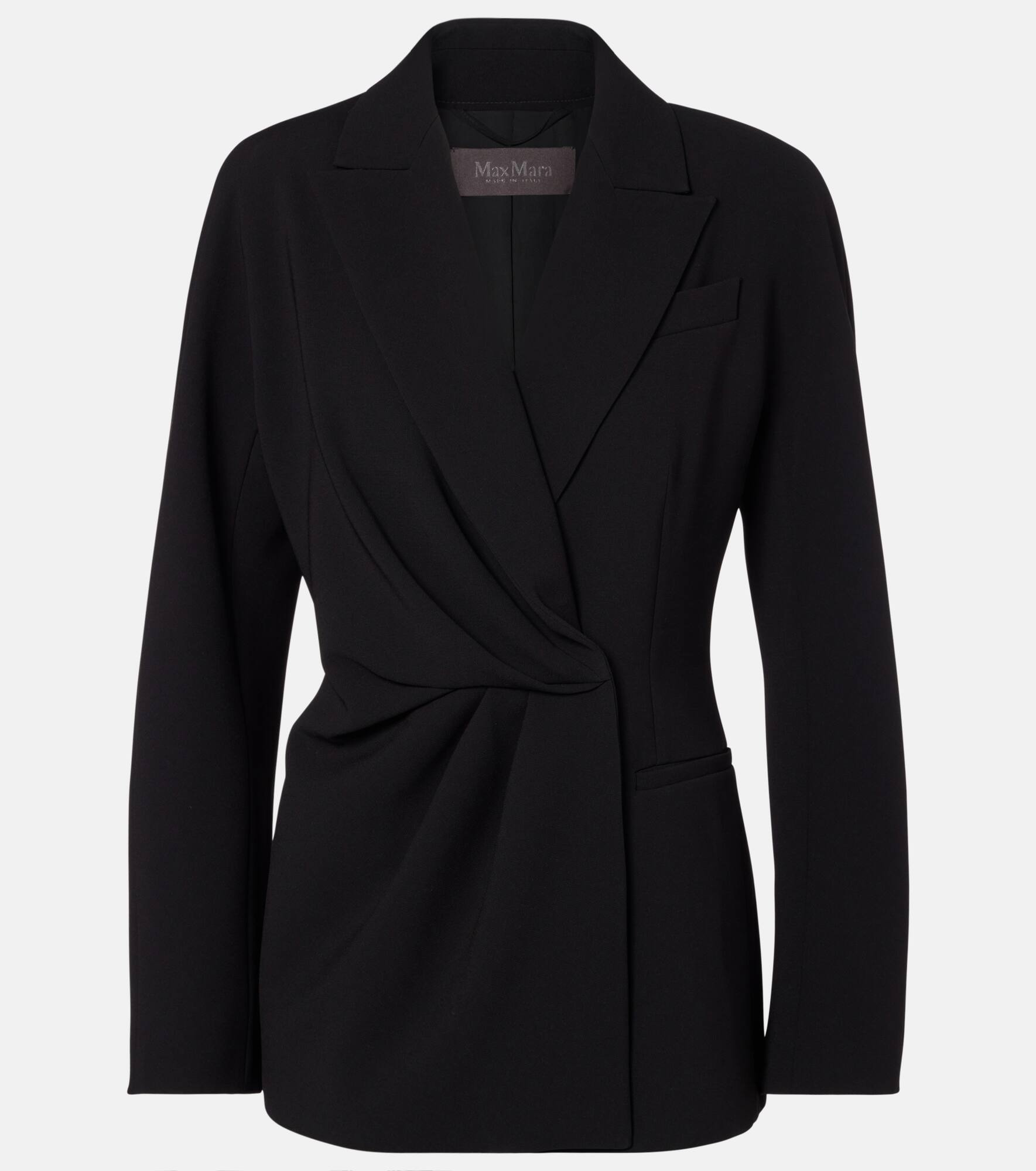 Draped cady wrap jacket - 1
