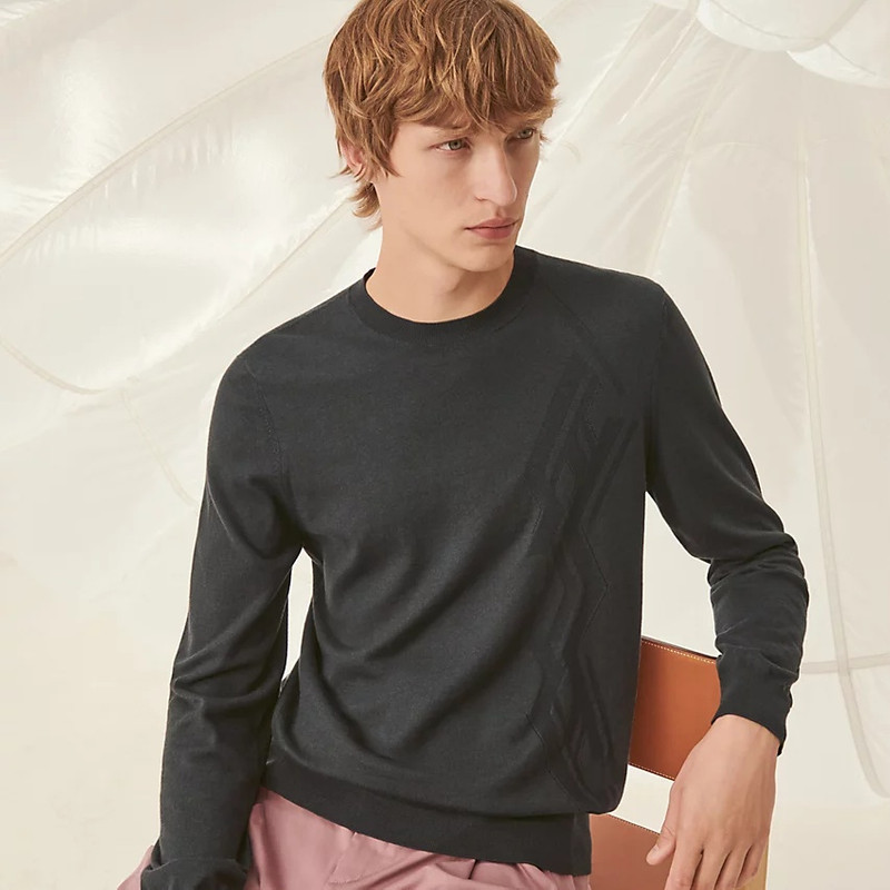 "Torsade H" crewneck sweater 1