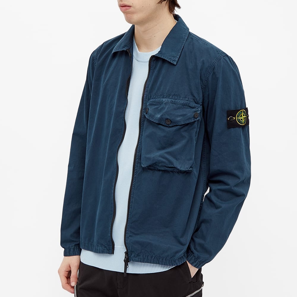 Stone Island Zip Pocket Overshirt - 4