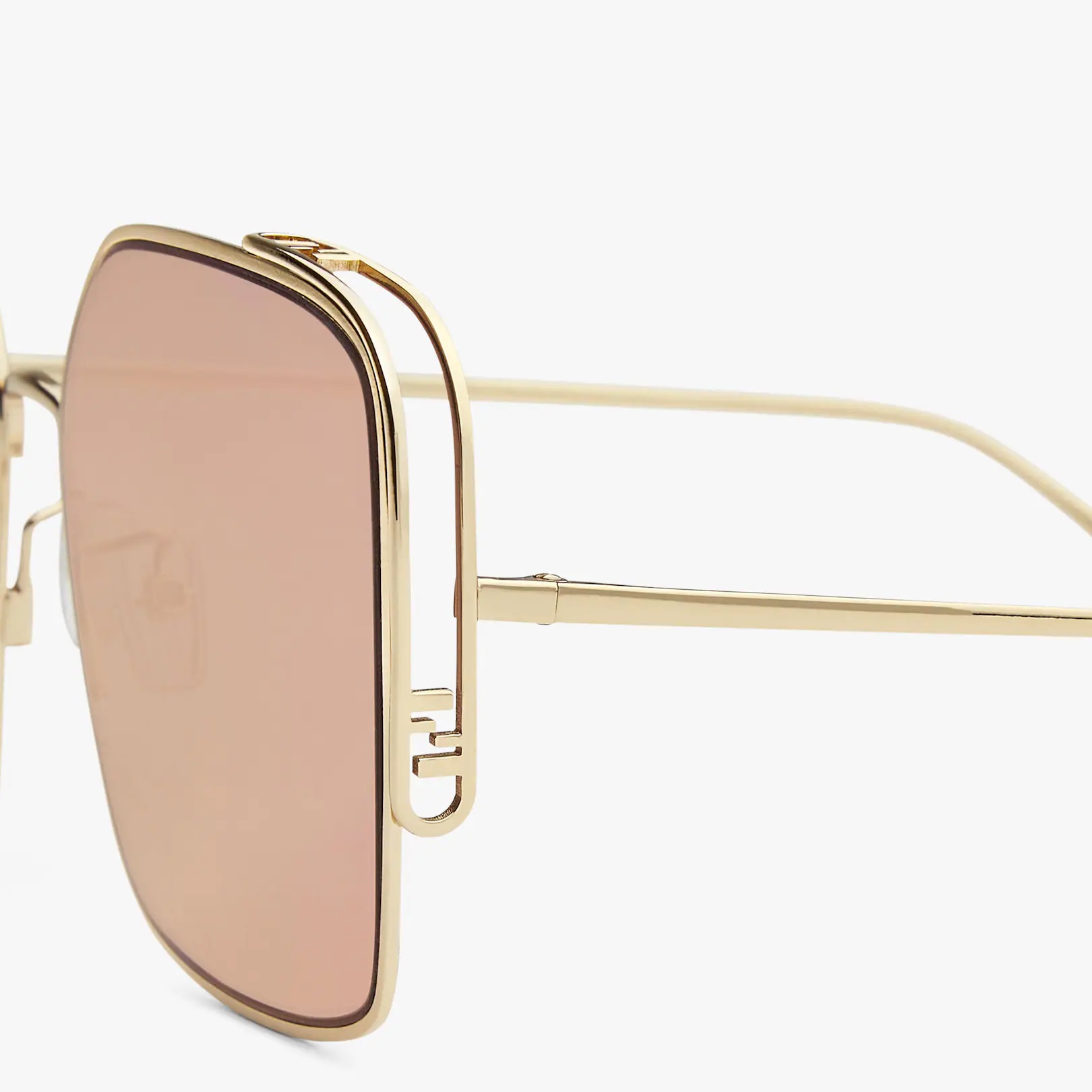 Sunglasses with gold-mirrored pink lenses - 3