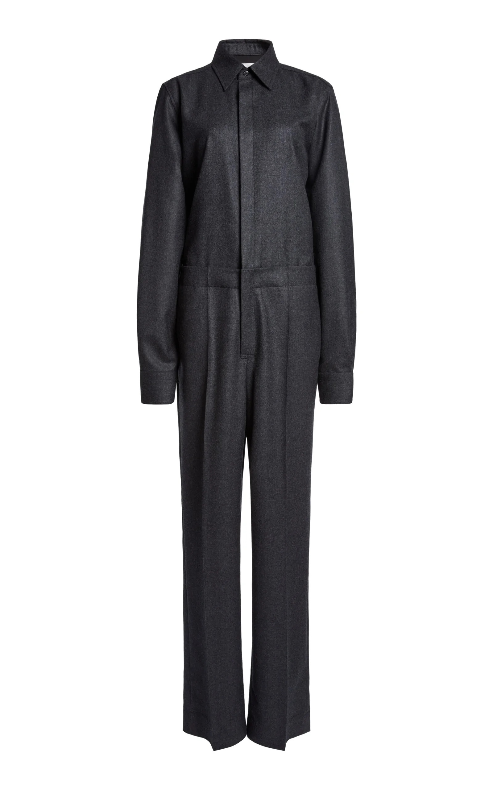 Tailored Wool Jumpsuit dark grey - 1