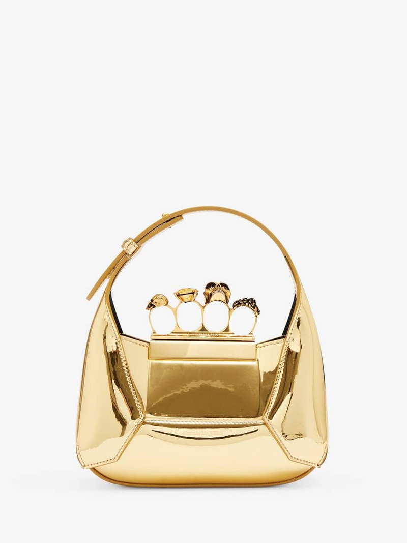 Women's The Jewelled Hobo Mini Bag in Gold 1