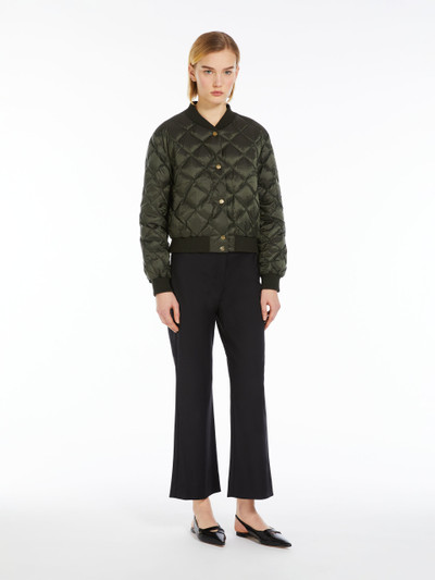 Max Mara BSOFT Reversible bomber jacket in water-resistant canvas outlook