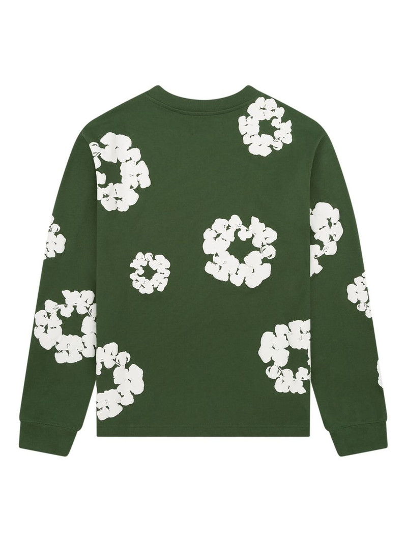 DENIM TEARS wreath long sleeve T-shirt outlook