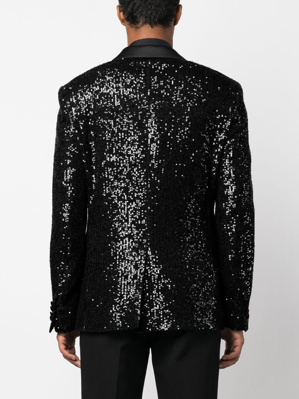 sequin-embellished blazer - 4