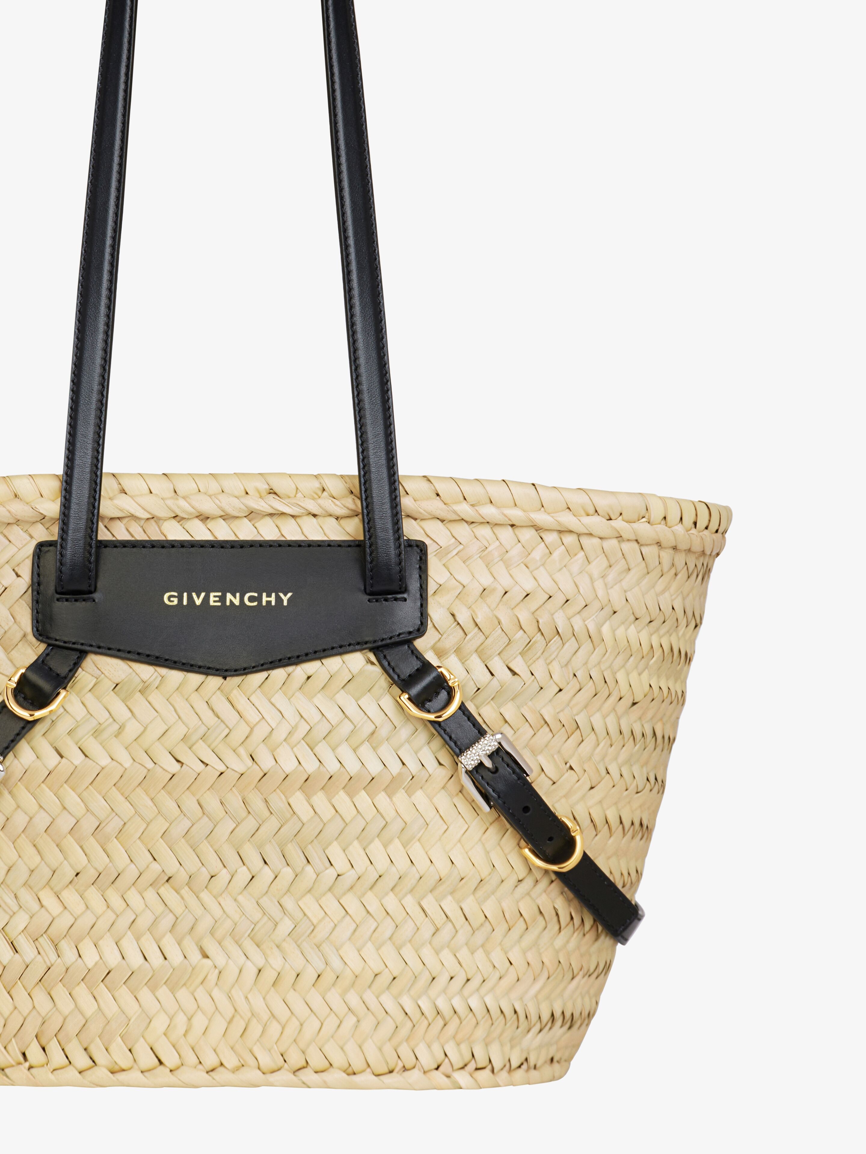 SMALL VOYOU BASKET BAG IN RAFFIA - 4