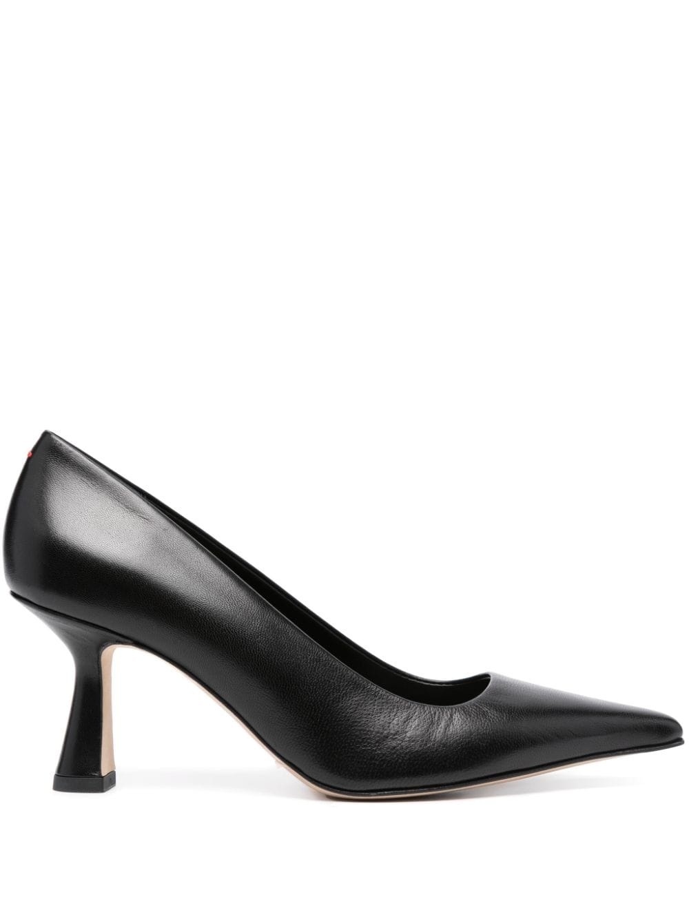 80mm pointed-toe leather pumps - 1