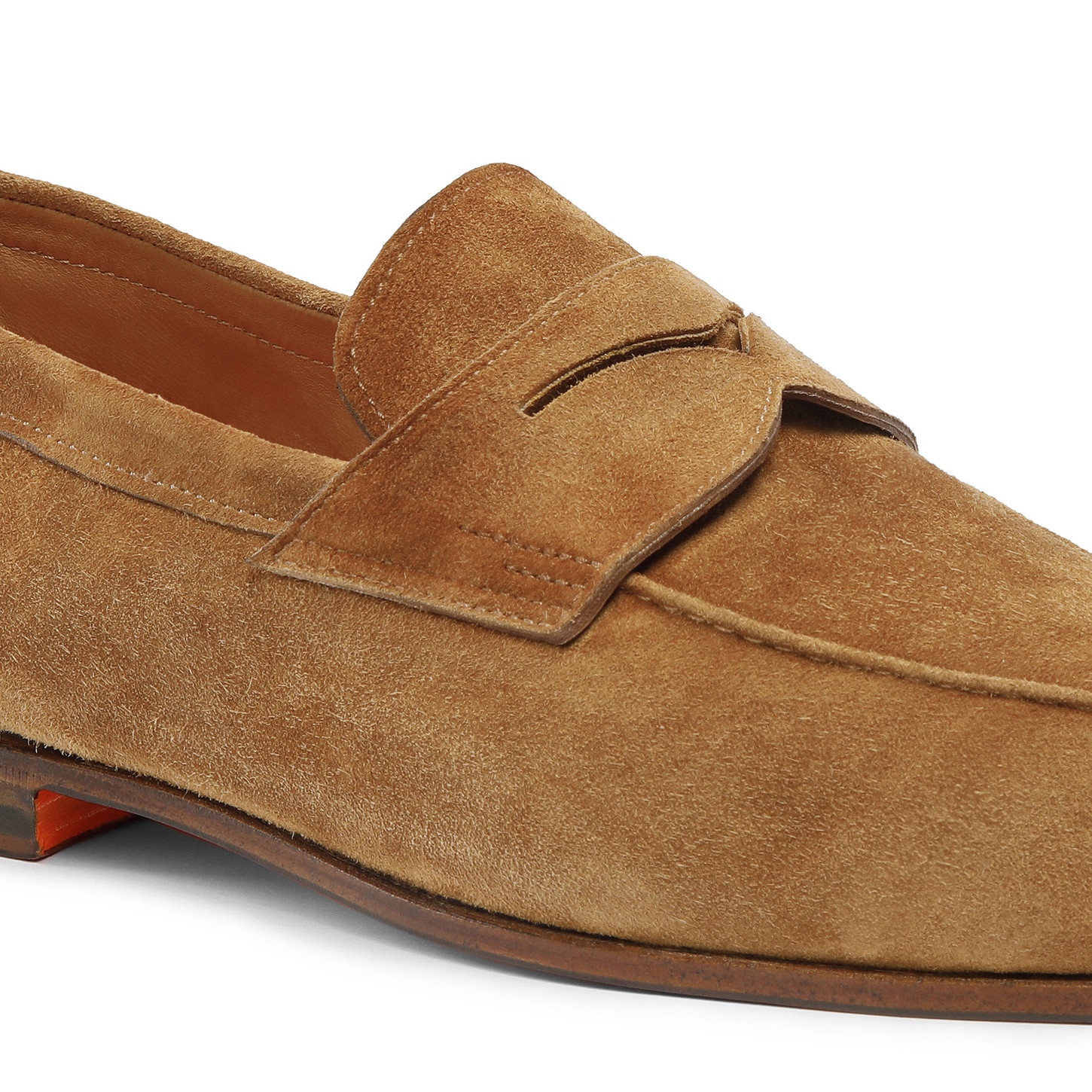 Men's light brown suede Carlo loafer - 6