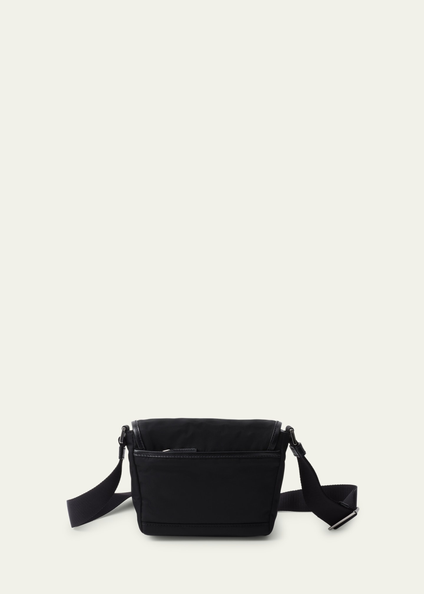 Men's Re-Nylon and Saffiano Leather Shoulder Bag - 2