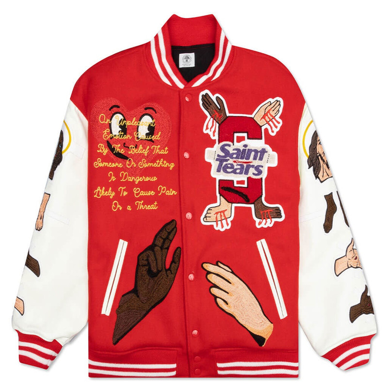 SAINT MICHAEL STADIUM JACKET - RED - 1