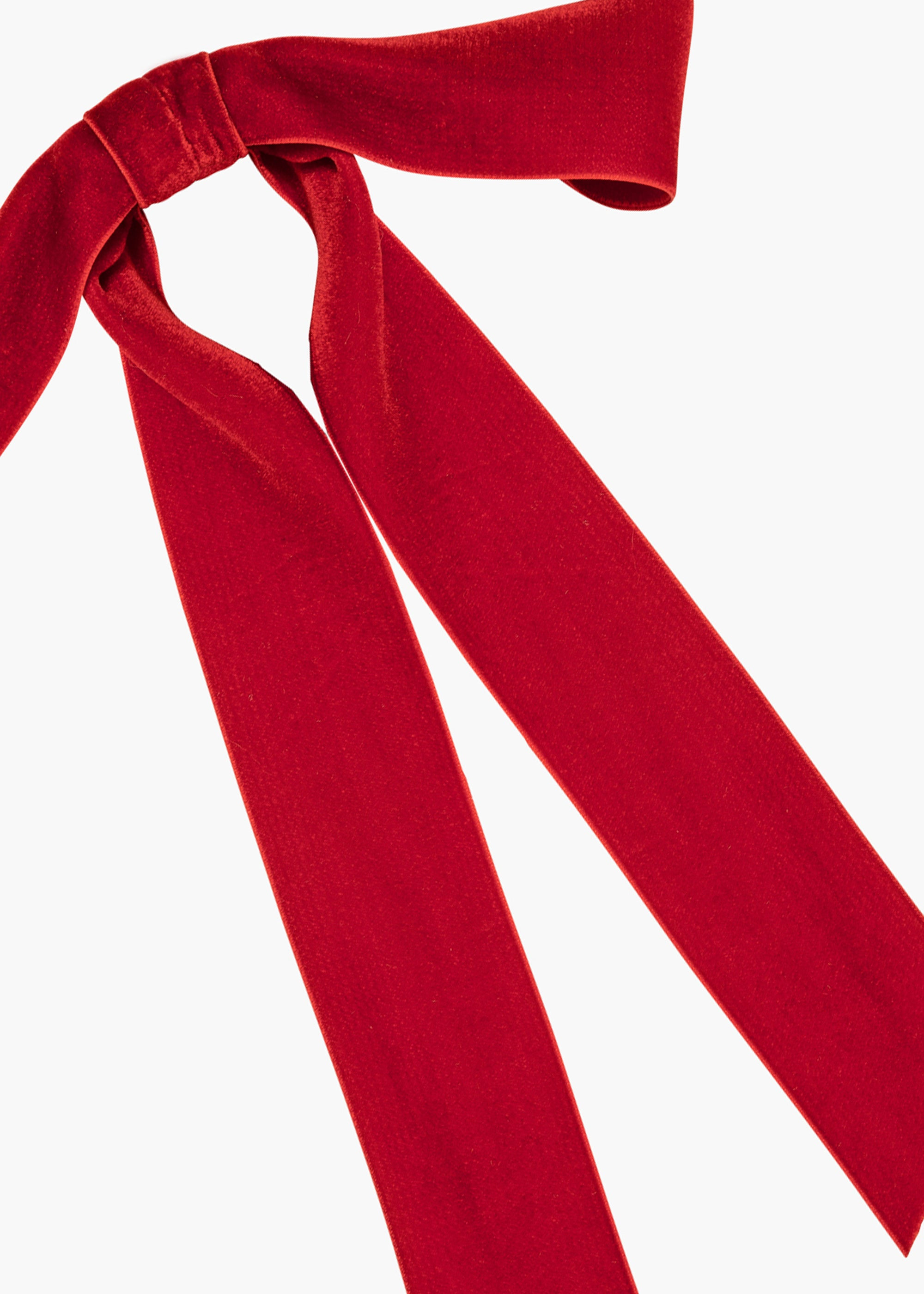 Adley Velvet Bow Barrette - 5