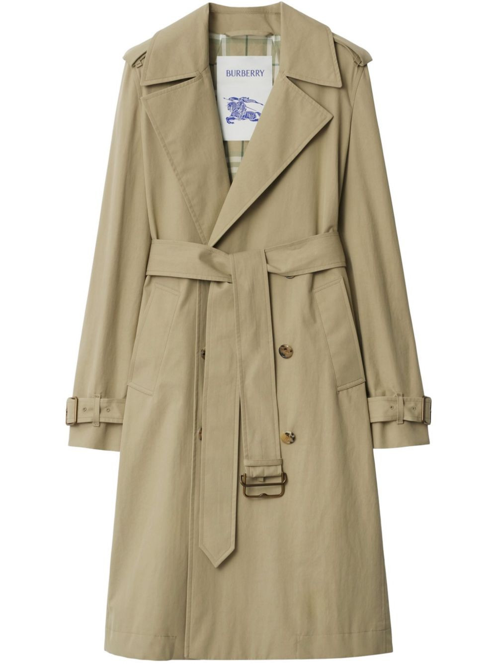 long-length trench coat - 2