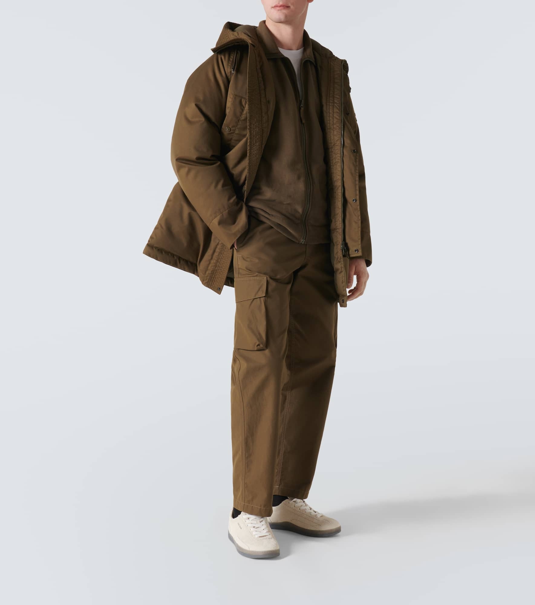 Ghost Compass virgin wool twill down jacket - 2
