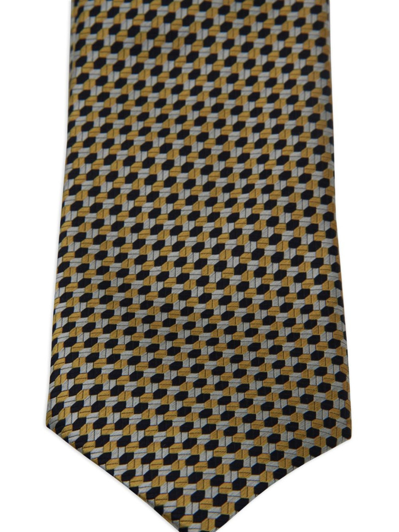 ZEGNA geometric-pattern tie outlook