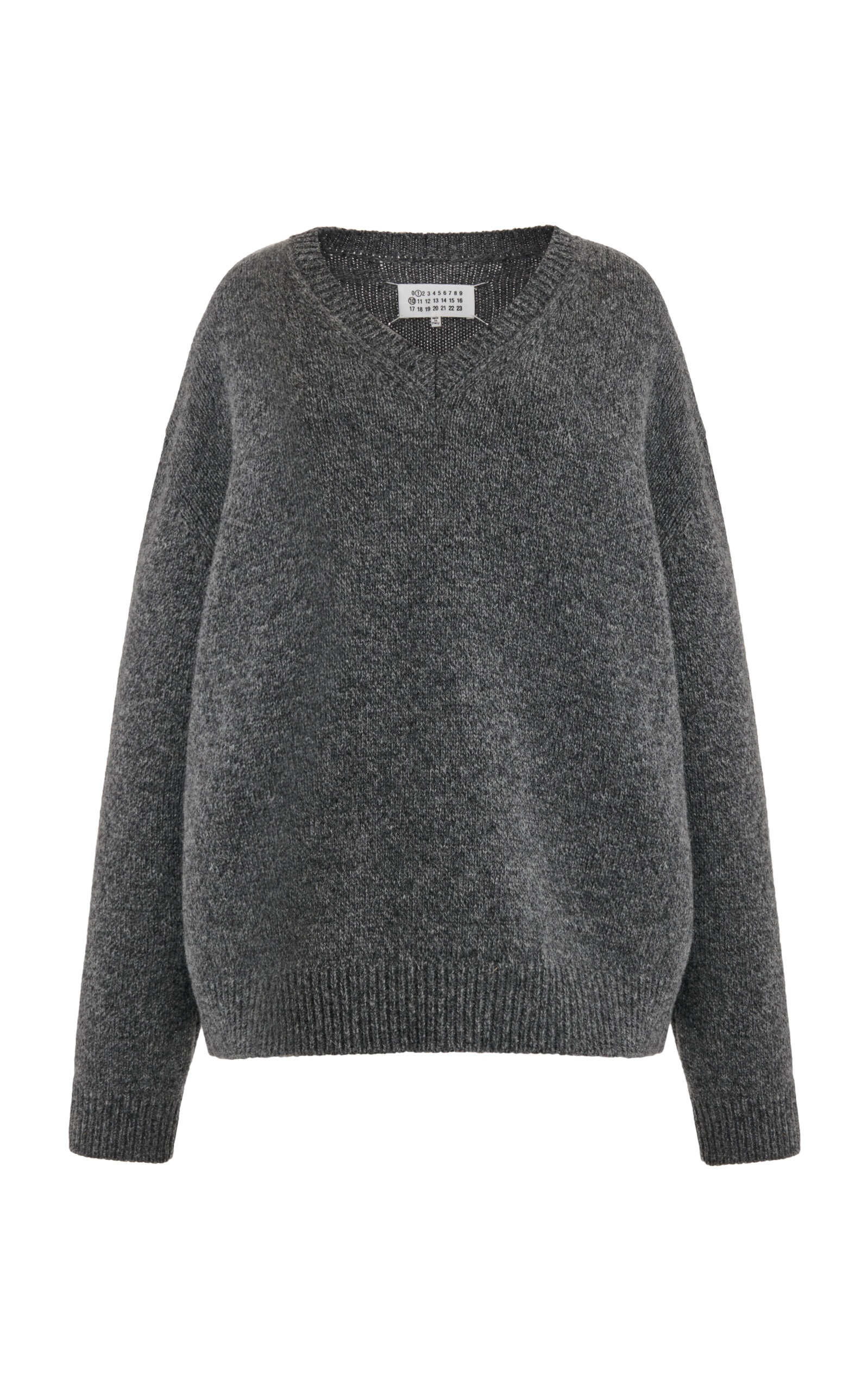 Knit Wool Sweater grey - 1