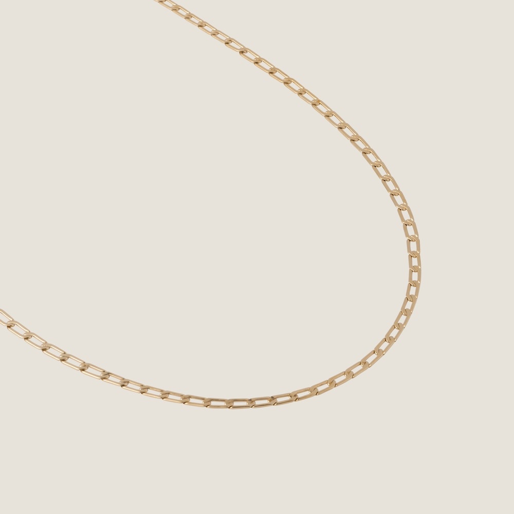 Metal double chain necklace - 3