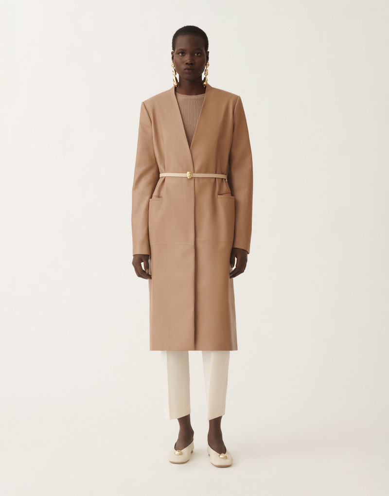 Long nappa leather jacket 3