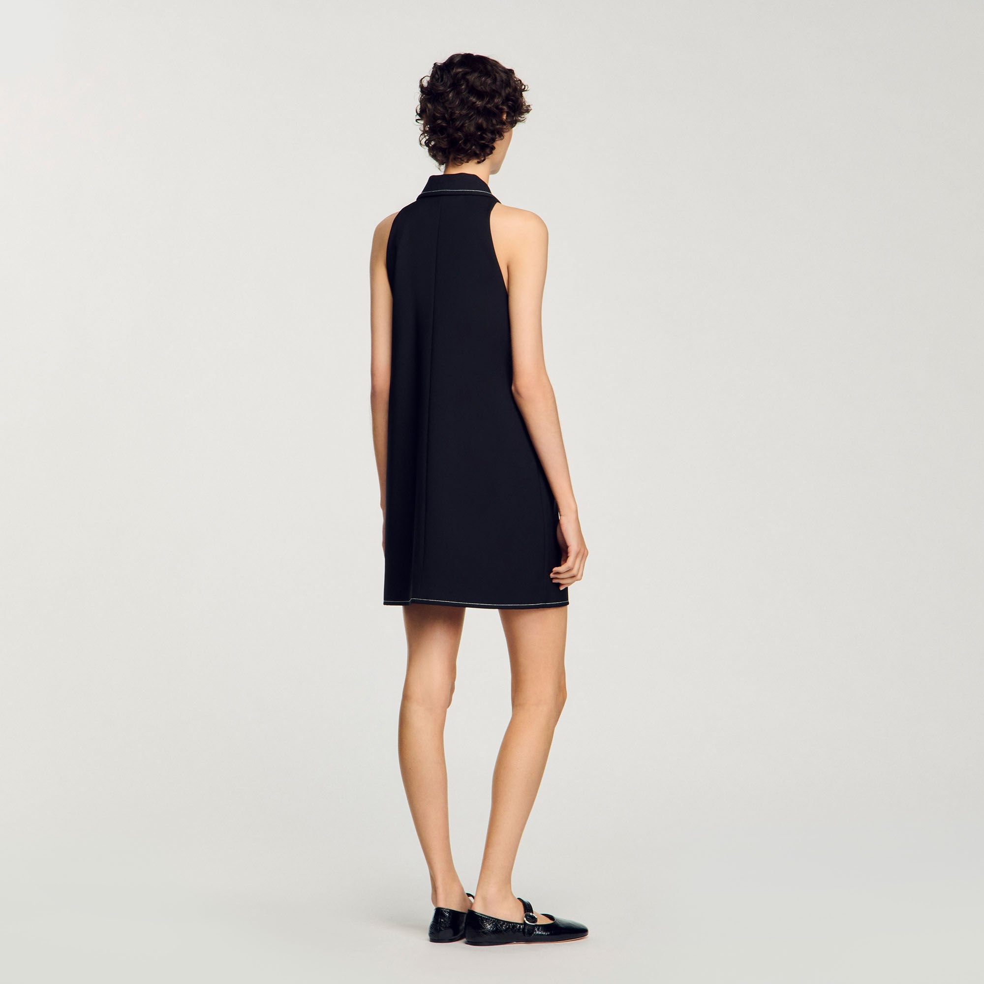 PETER PAN COLLAR MINI DRESS - 5