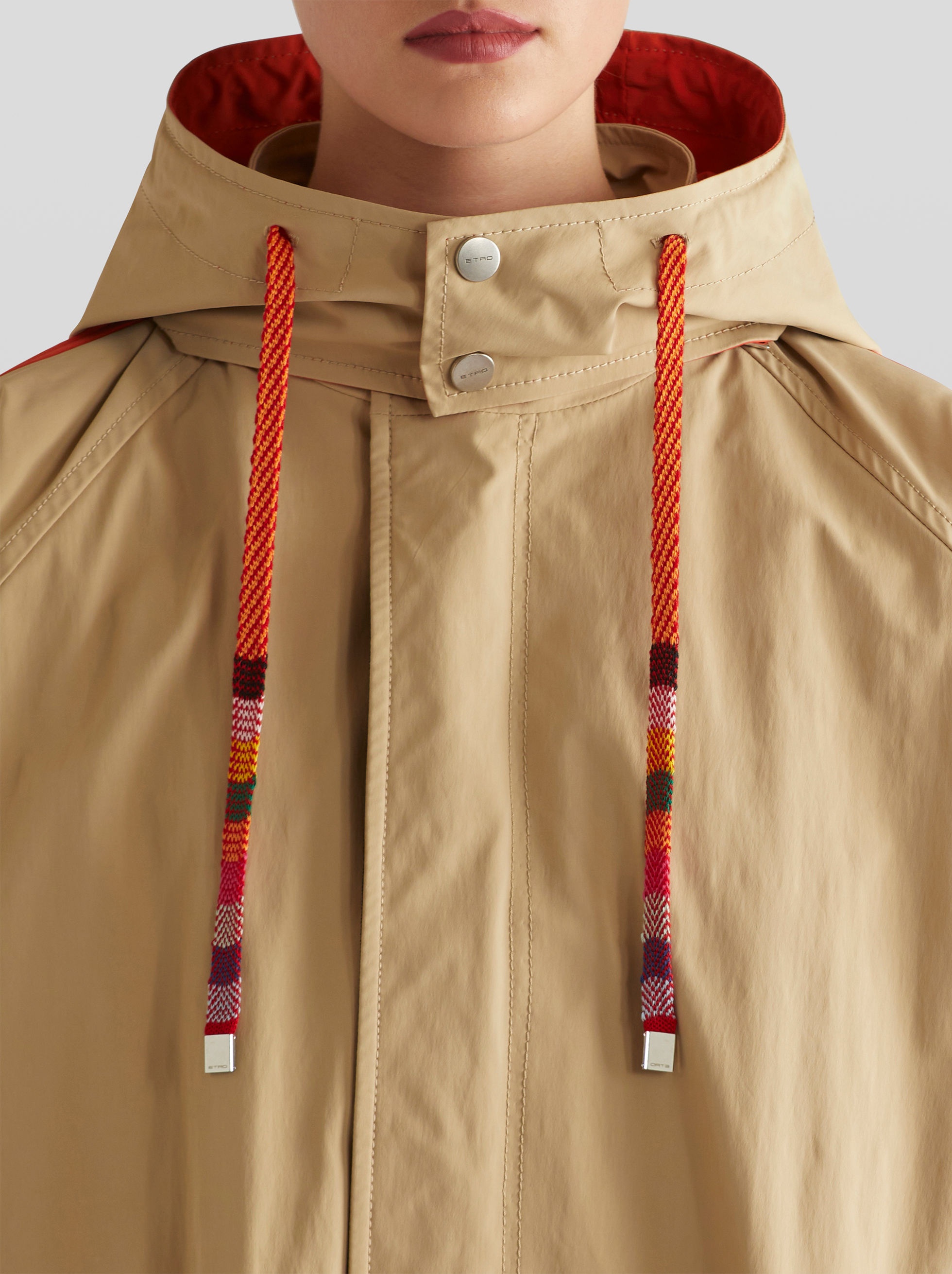 TRENCH COAT WITH ETRO CUBE LOGO - 2
