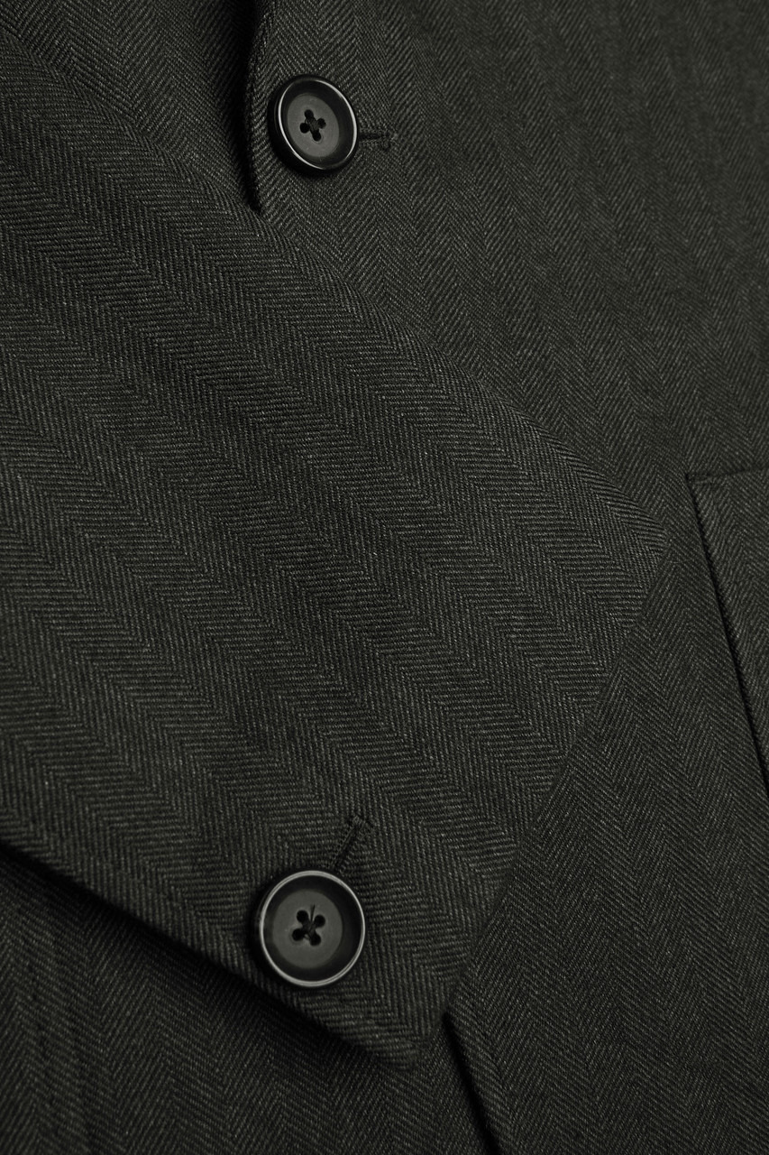 Oliver Spencer Mansfield Herringbone Cotton and Wool-blend Blazer - 5