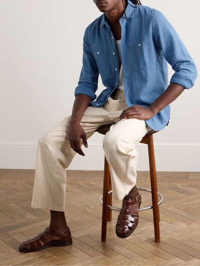 Aspesi Slim-Fit Herringbone Cotton Shirt outlook