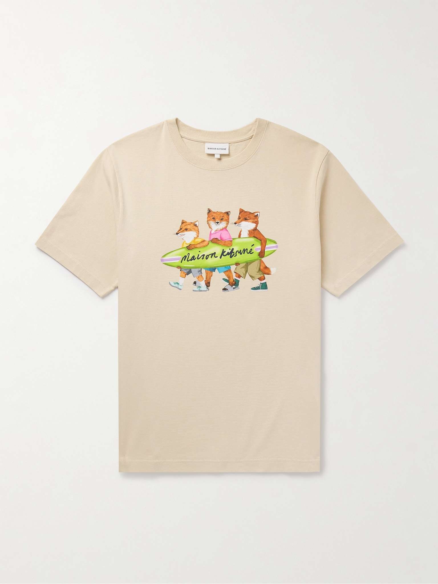 Surfing Foxes Logo-Print Cotton-Jersey T-Shirt - 1