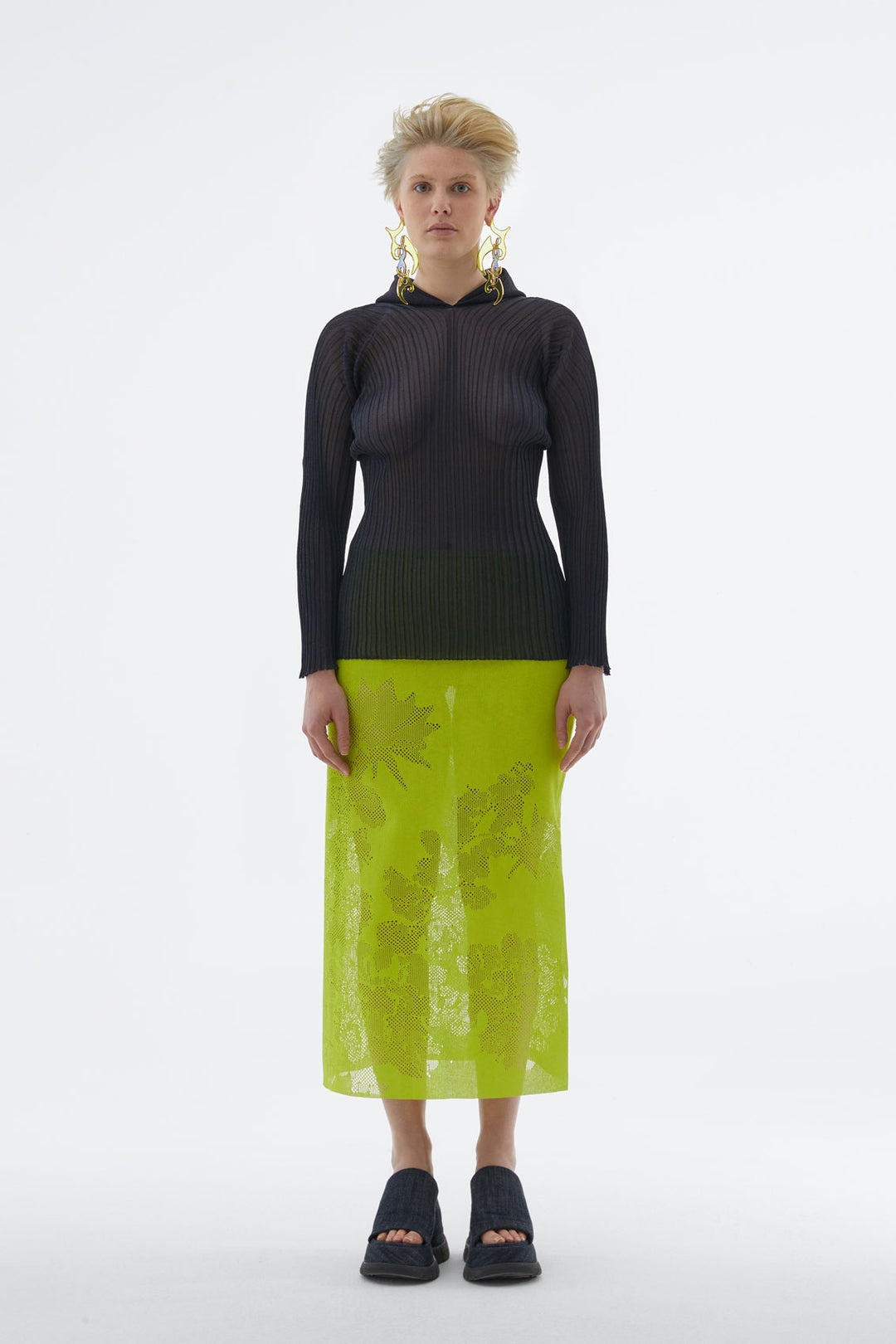 DARK BLUE PLISSE TOP - 2