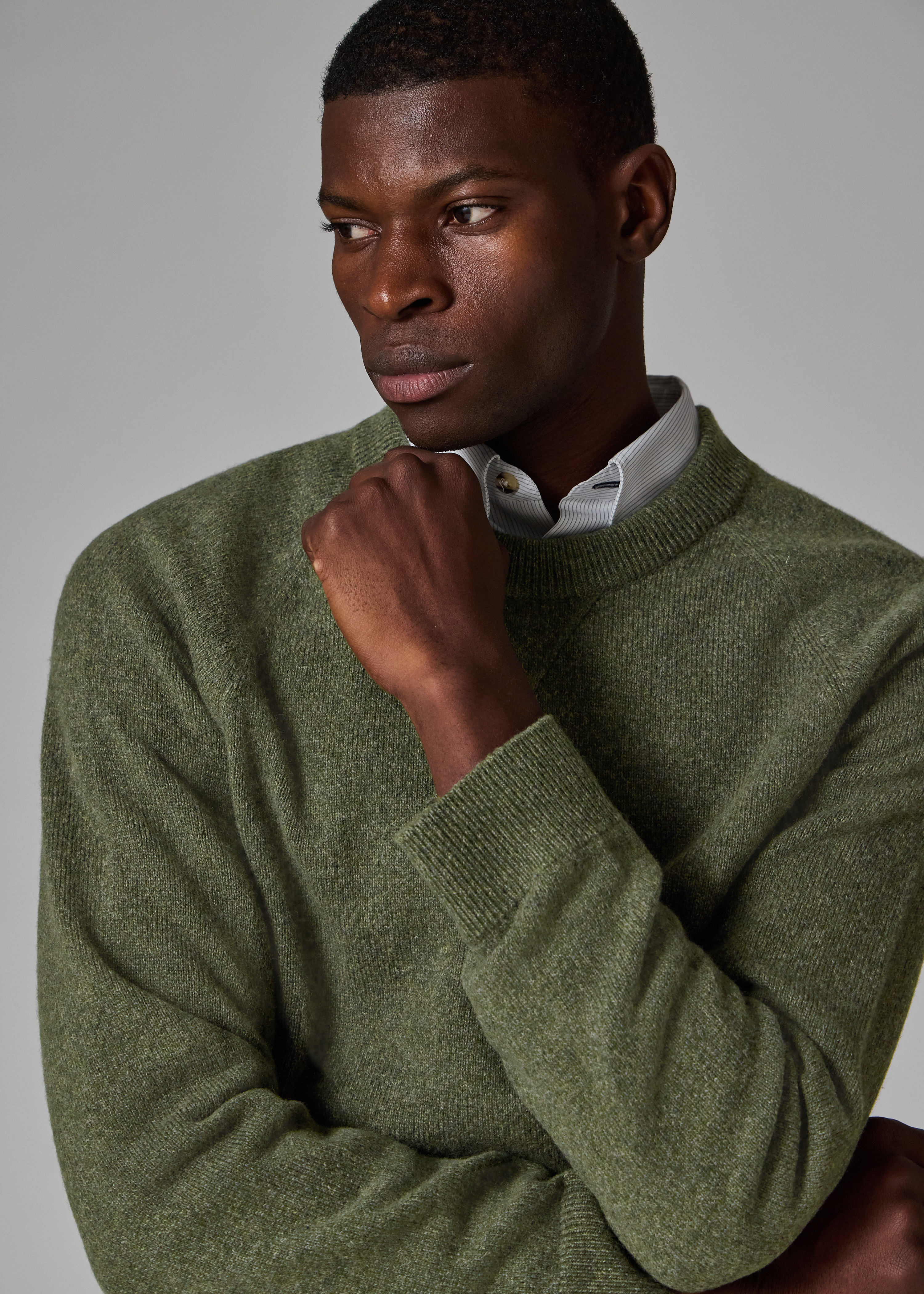 Green Merino Wool Sweater - 4