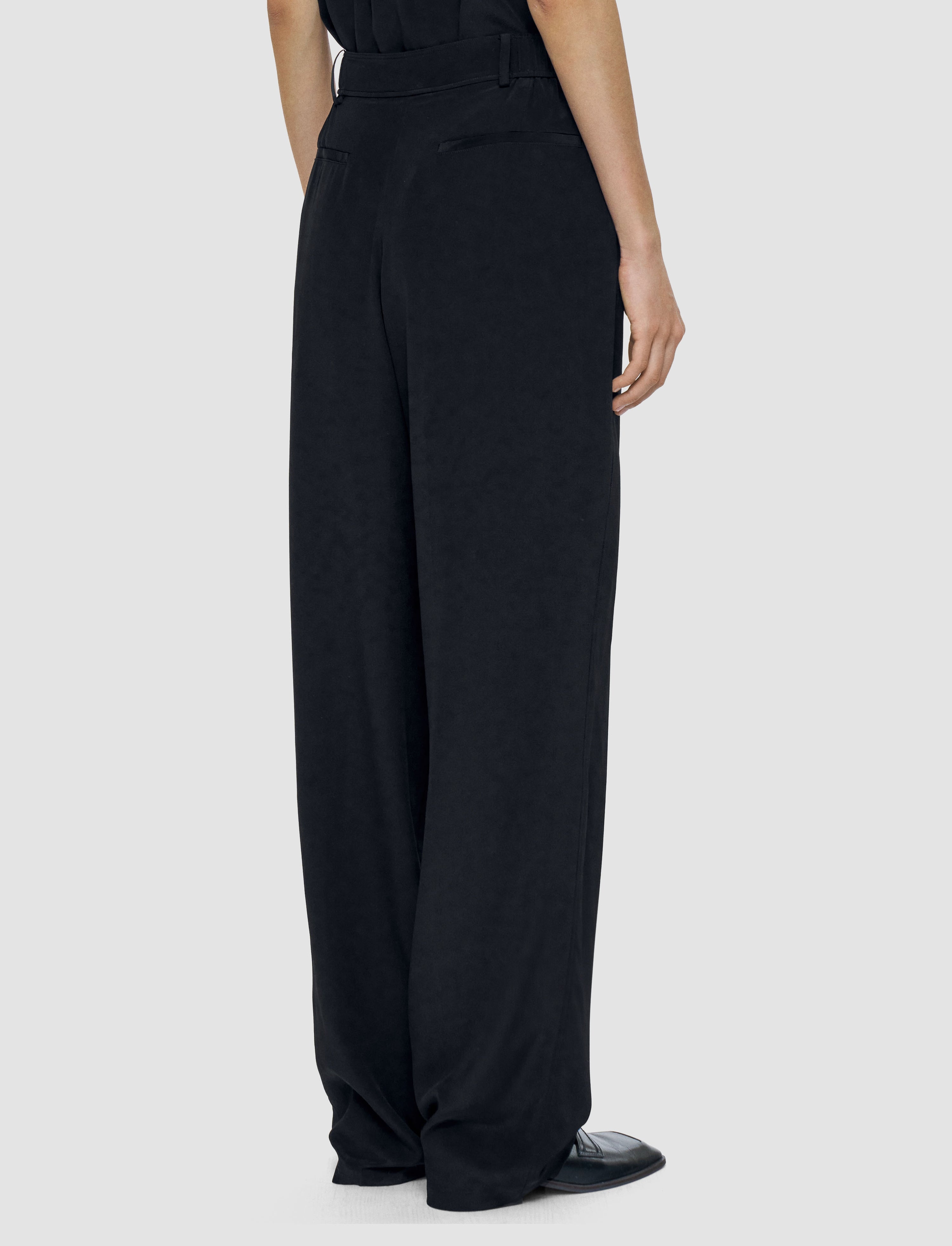 Tarn Crepe de Soie Silk Trousers - 3