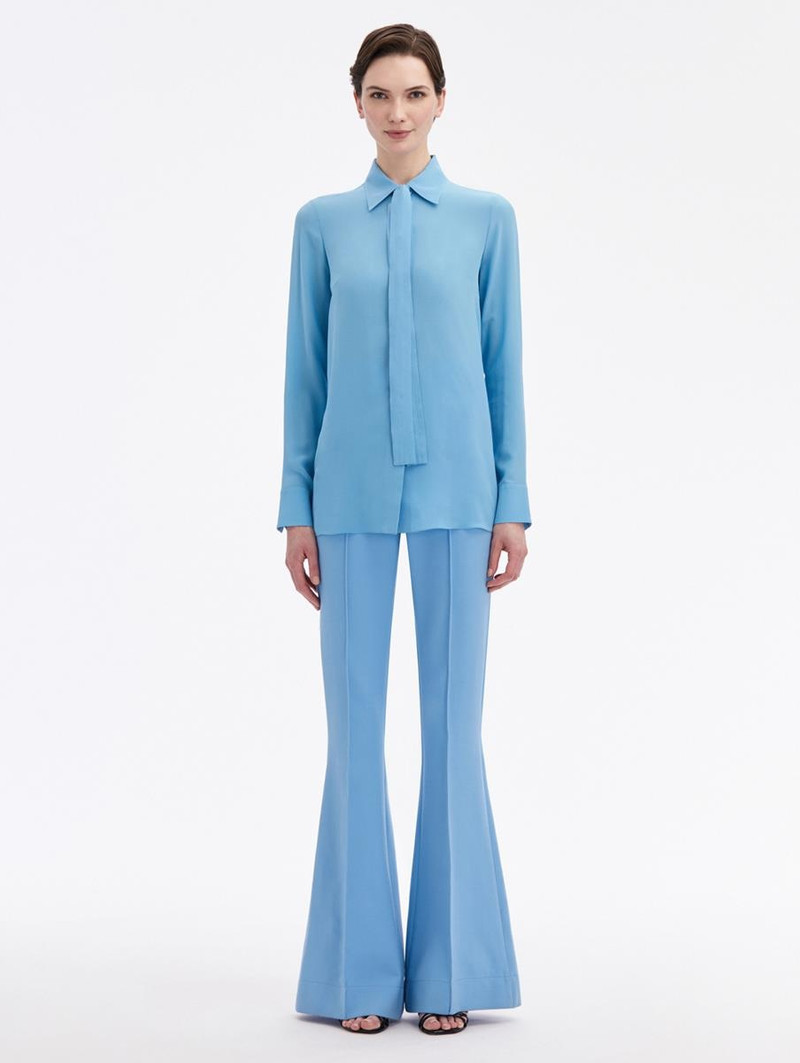 Oscar de la Renta CREPE DE CHINE BLOUSE outlook