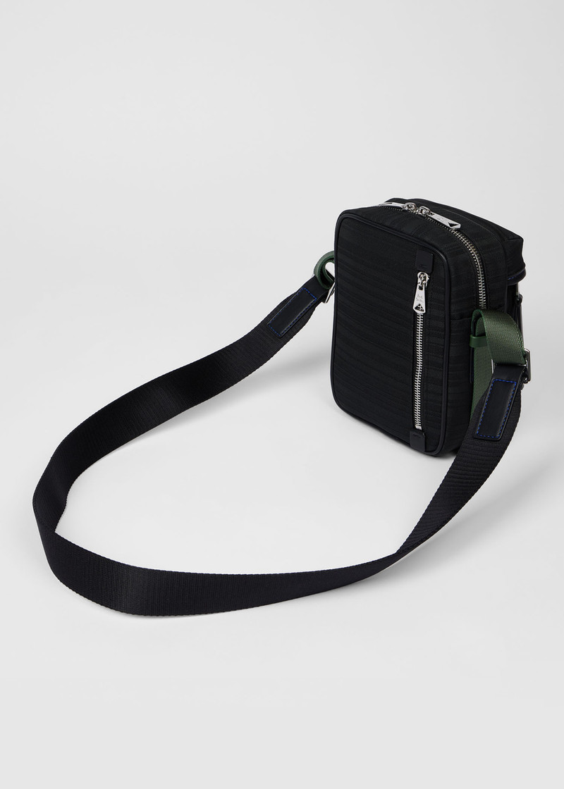 Paul Smith x MINI - Black Shadow Stripe Flight Bag 5