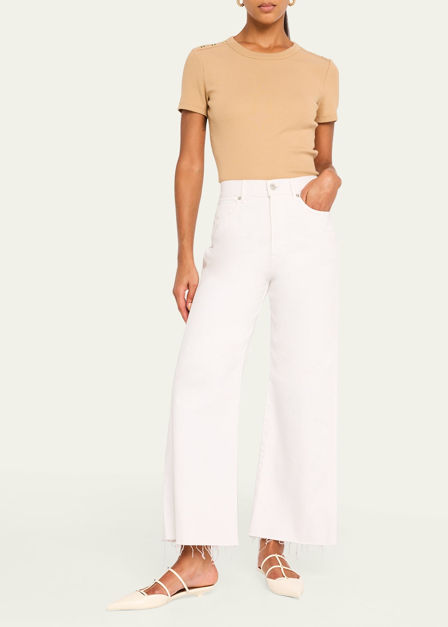 Taylor Crop High-Rise Wide Jeans - 2