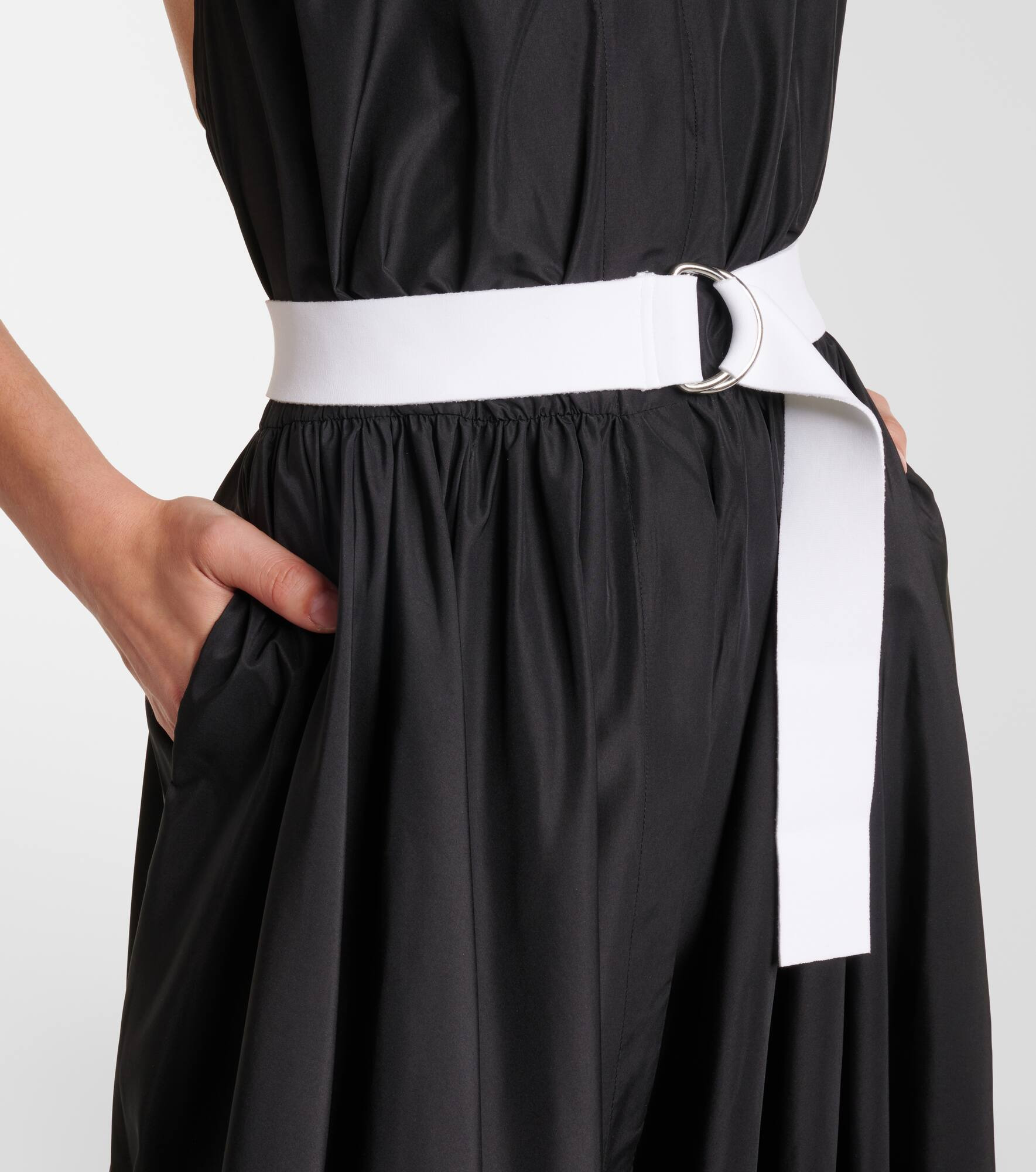 Halterneck belted maxi dress - 5