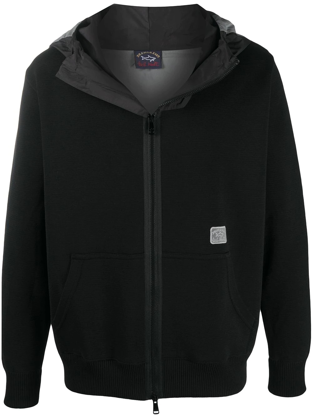 zipped hooded jacket - 1